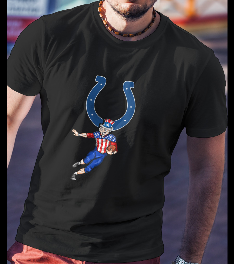 Indianapolis Colts Uncle Sam American Football 4Th July Celebration T-Shirt