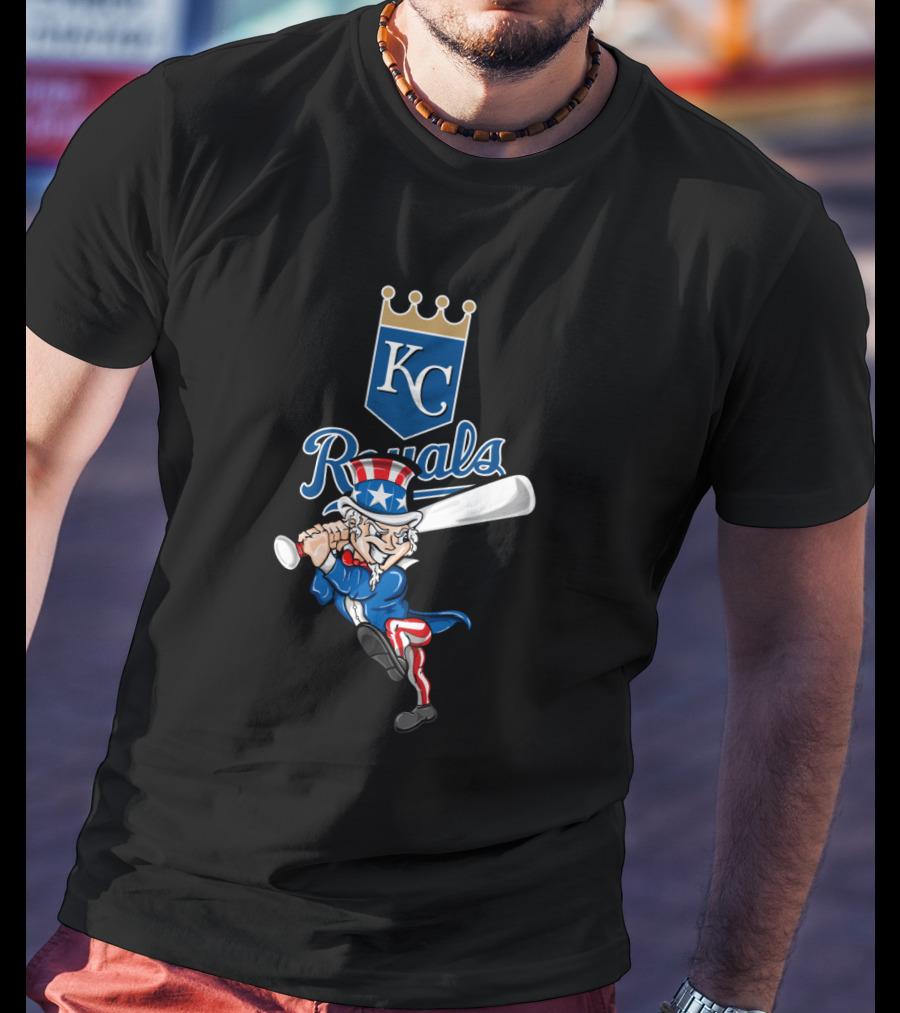 Kansas City Royals Uncle Sam 4Th July Baseball T-Shirt
