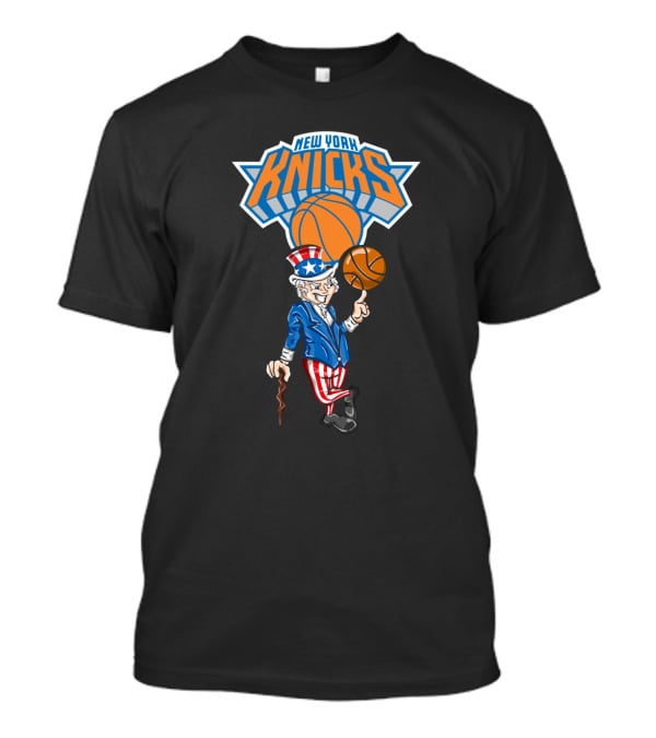 New York Knicks Uncle Sam Basketball 4Th Of July Celebration T-Shirt