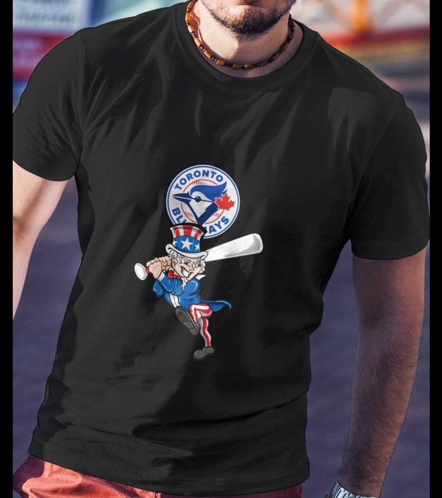Toronto Blue Jays Uncle Sam Baseball 4Th July Patriotic Swing T-Shirt