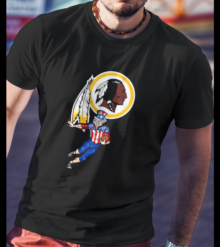 4Th July Uncle Sam With Washington Football Team T-Shirt
