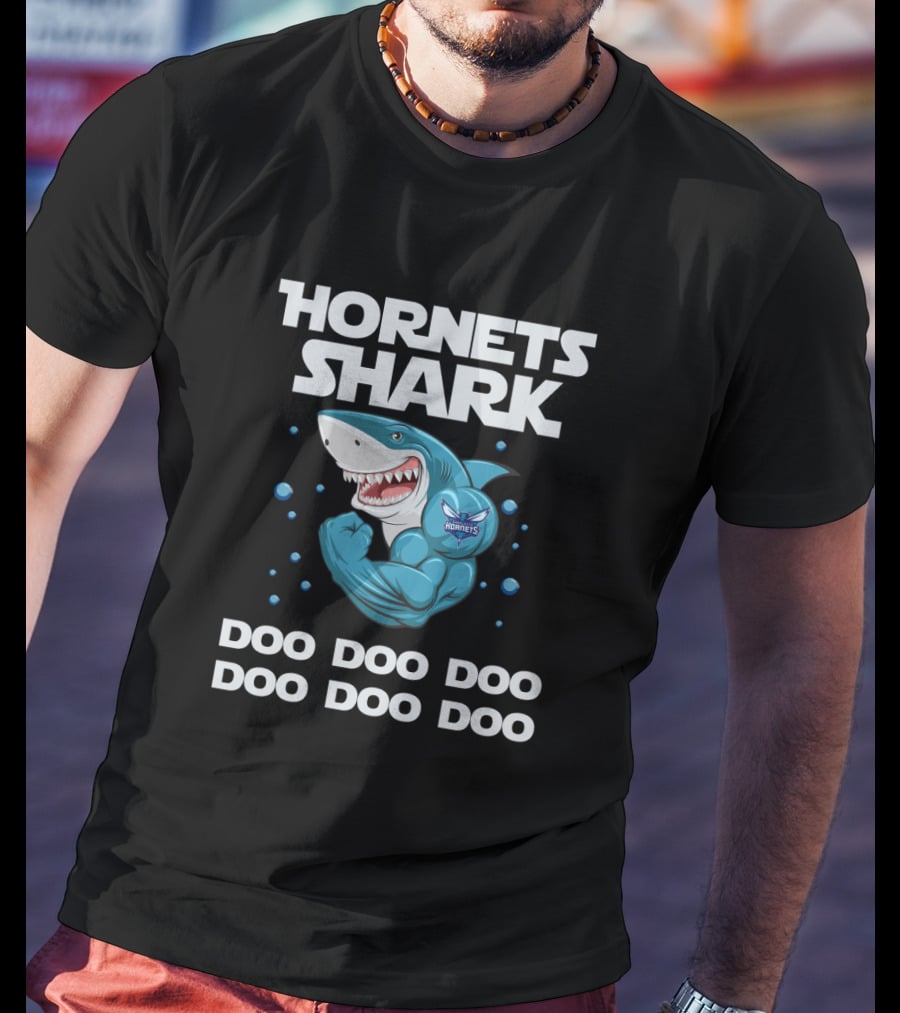 Hornets Shark Doo Doo Doo Charlotte Hornets Basketball T-Shirt