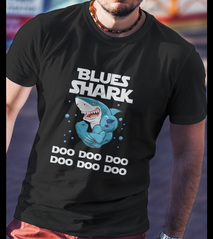 Blues Shark Doo Doo Doo St. Louis Nhl Fans T-Shirt