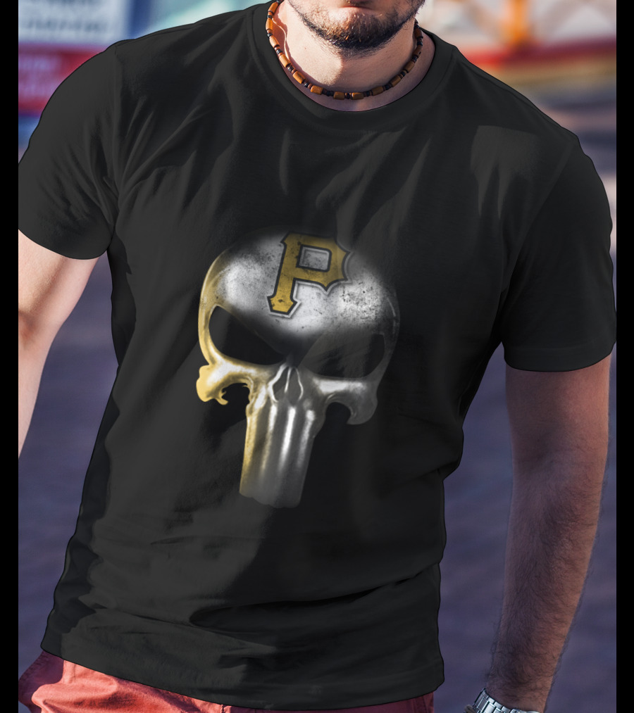 Pittsburgh Pirates Punisher Skull Fan T-Shirt