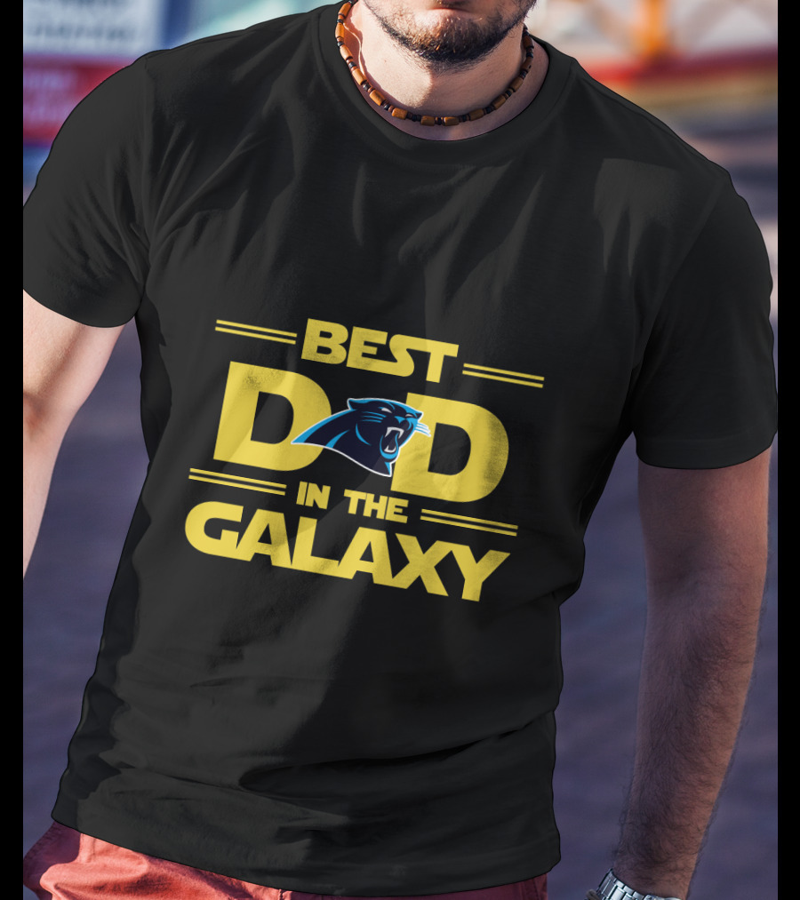 Best Dad In The Galaxy Carolina Panthers T-Shirt