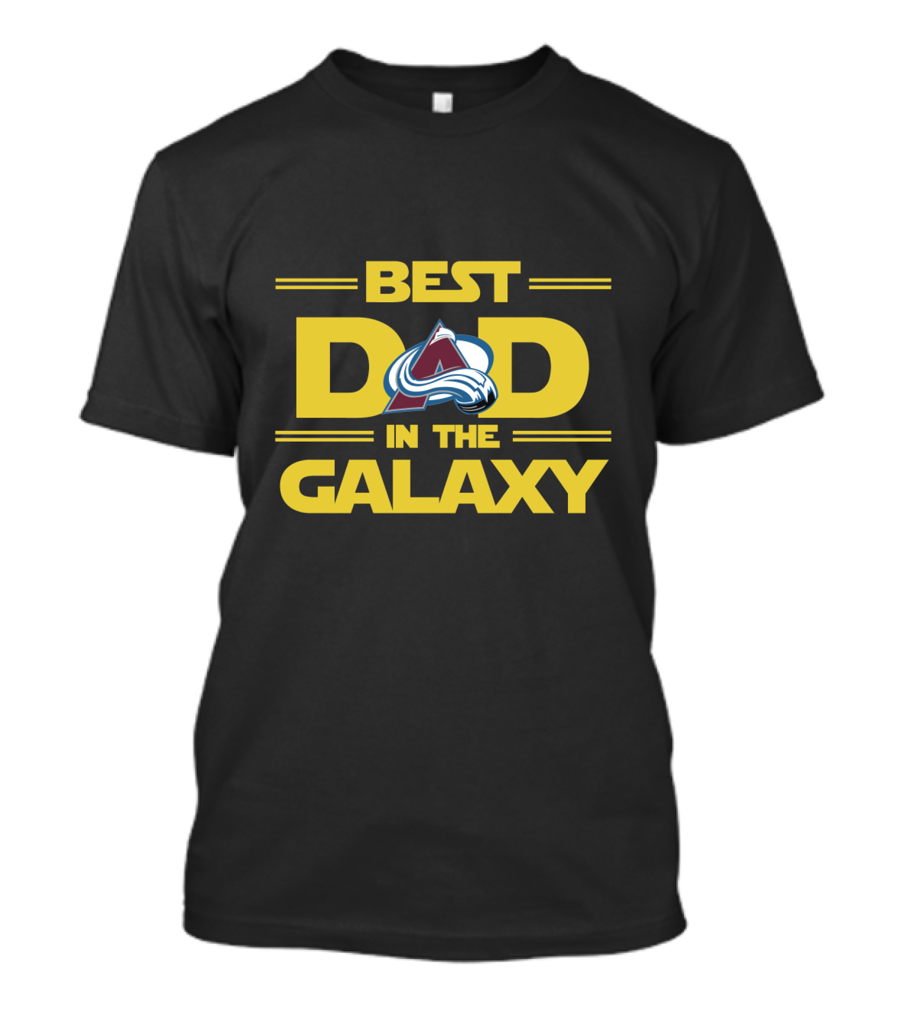 Best Dad In The Galaxy Colorado Avalanche Fan T-Shirt