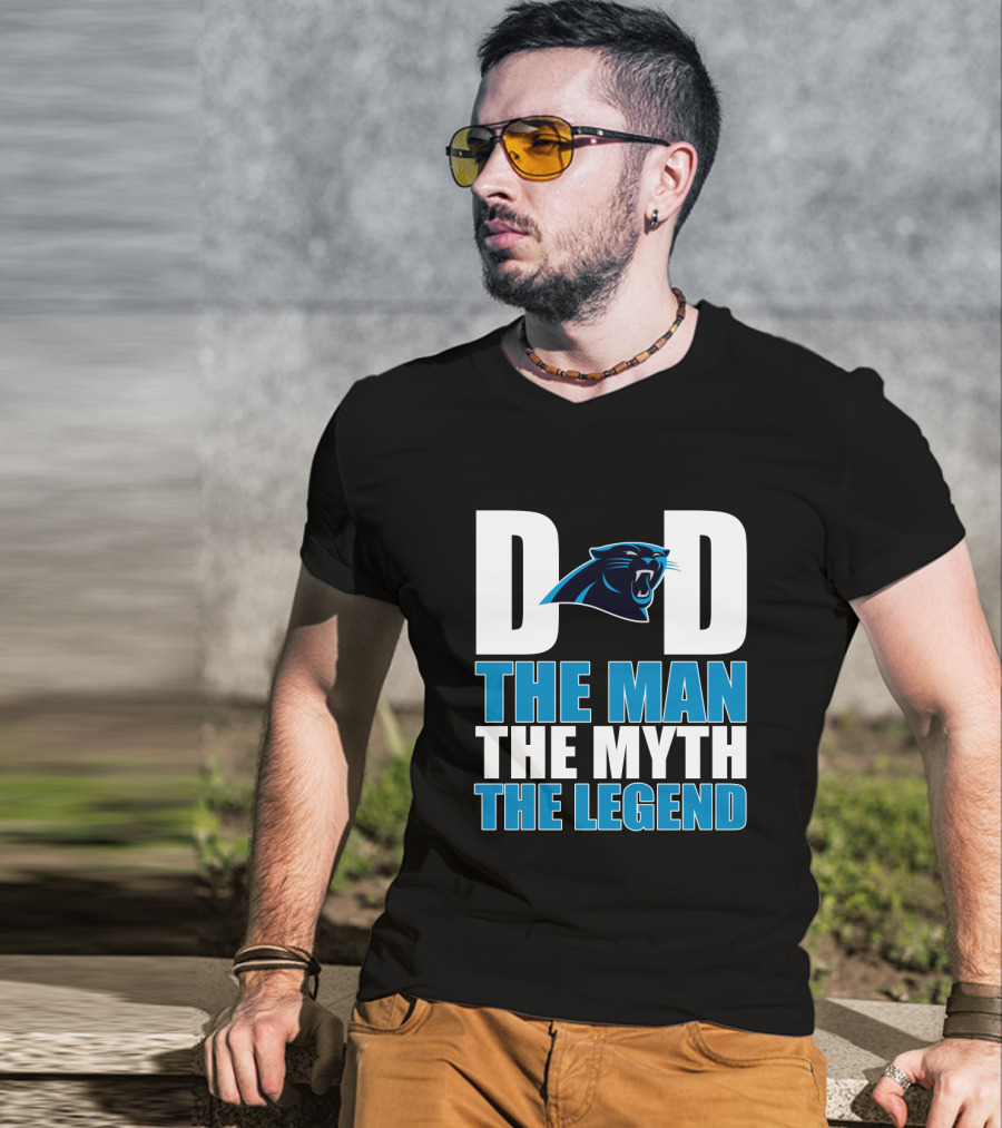Carolina Panthers Dad The Man The Myth The Legend T-Shirt