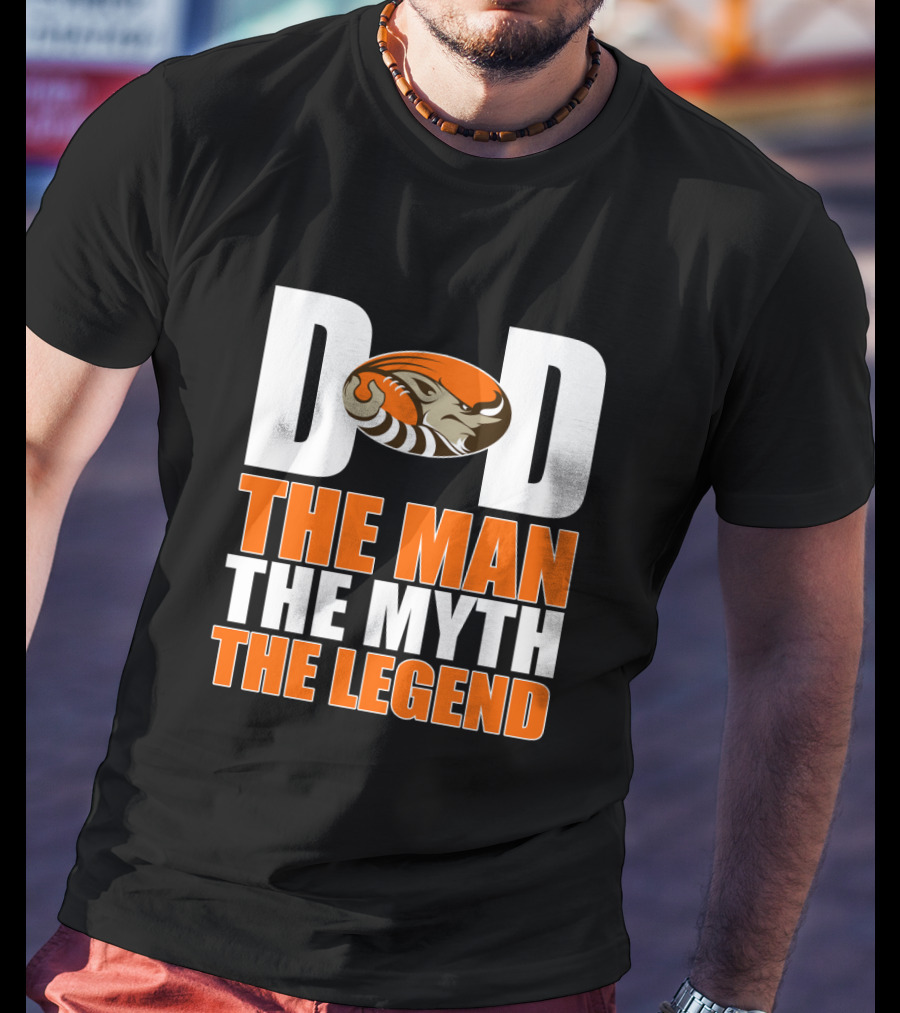 Cleveland Browns Dad The Man The Myth The Legend Football Theme T-Shirt