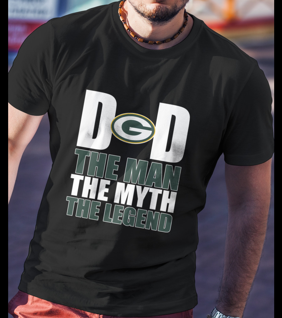 Green Bay Packers Dad G The Man The Myth The Legend T-Shirt
