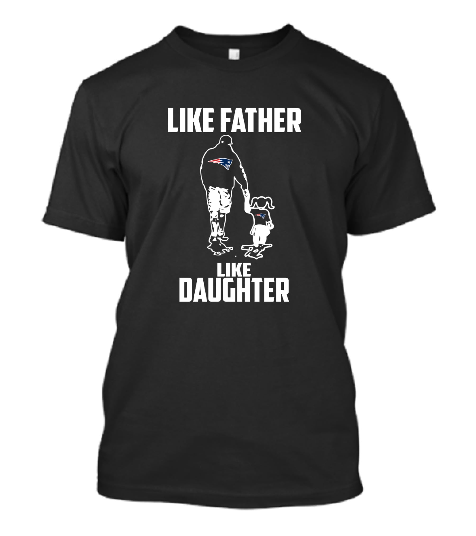 New-England-Patriots Like Father Like Daughter Patriots Logo T-Shirt