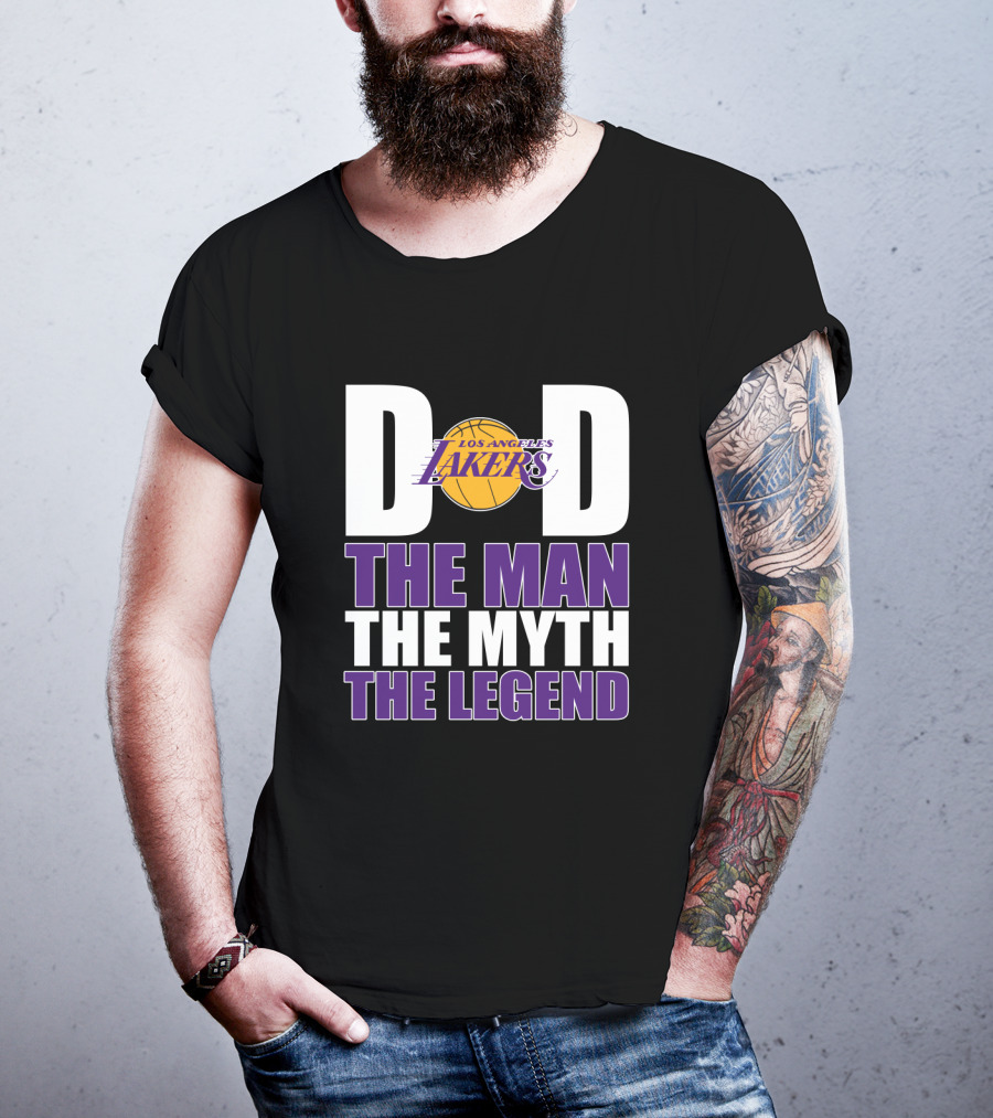 Los Angeles Lakers Dad The Man The Myth The Legend T-Shirt