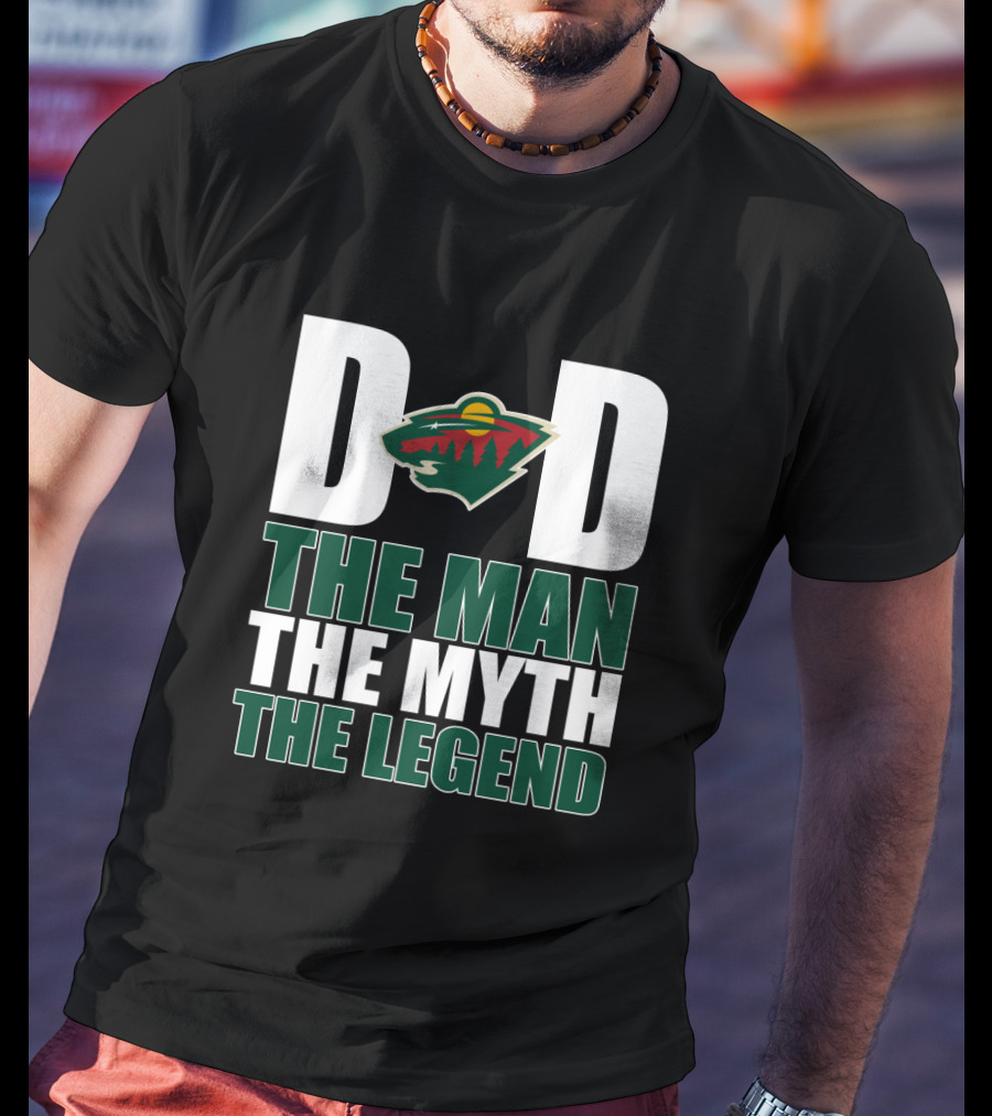 Minnesota Wild Dad The Man The Myth The Legend T-Shirt