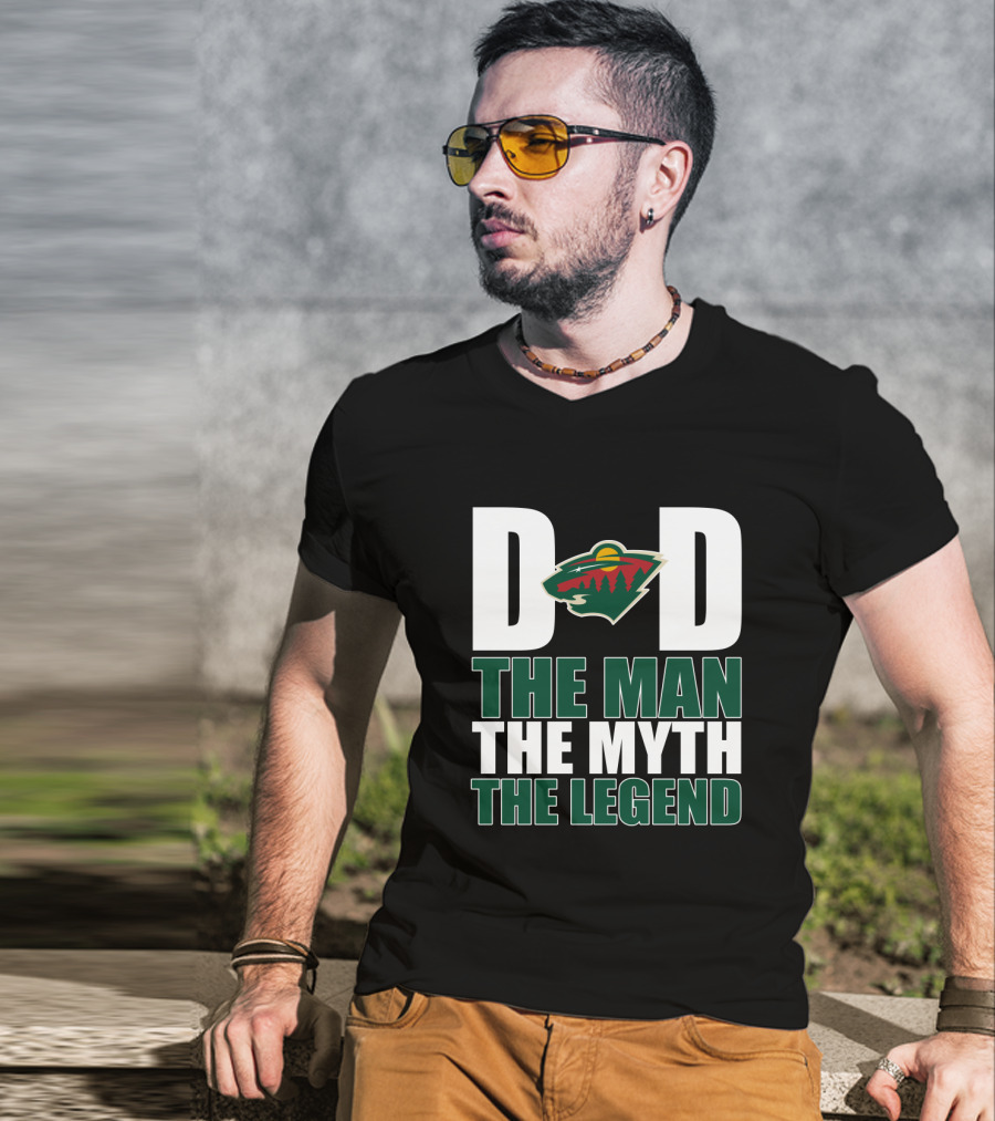 Minnesota Wild Dad The Man The Myth The Legend T-Shirt
