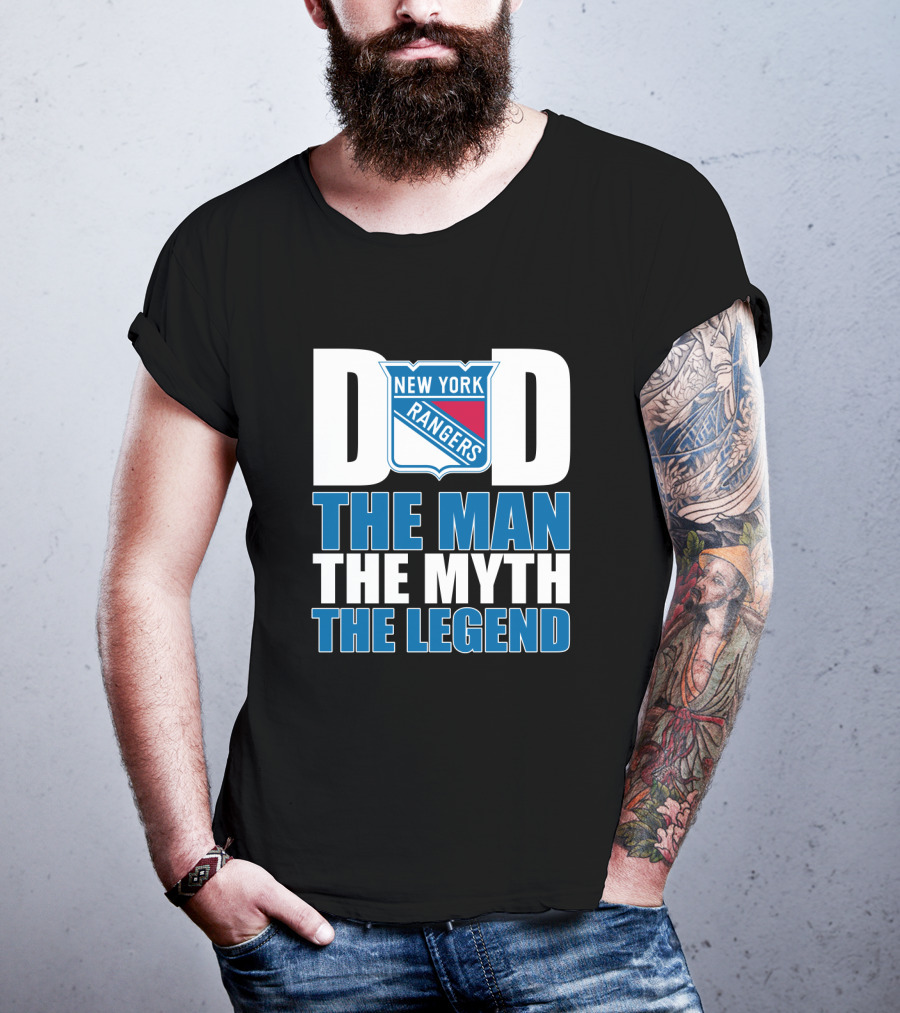 New York Rangers Dad The Man The Myth The Legend T-Shirt
