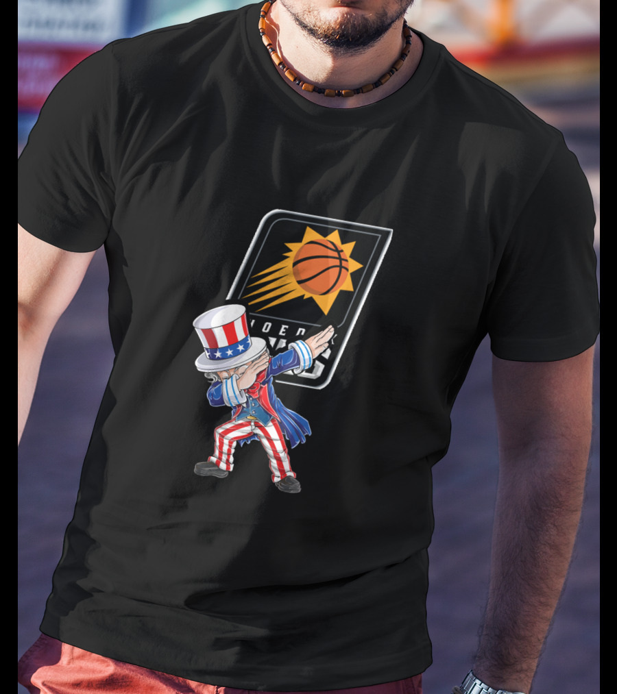 Uncle Sam Dabbing Phoenix Suns 4Th Of July Celebration T-Shirt