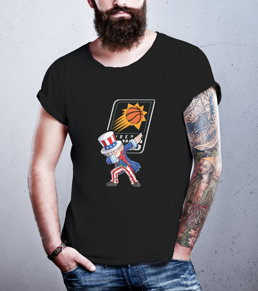 Uncle Sam Dabbing Phoenix Suns 4Th Of July Celebration T-Shirt
