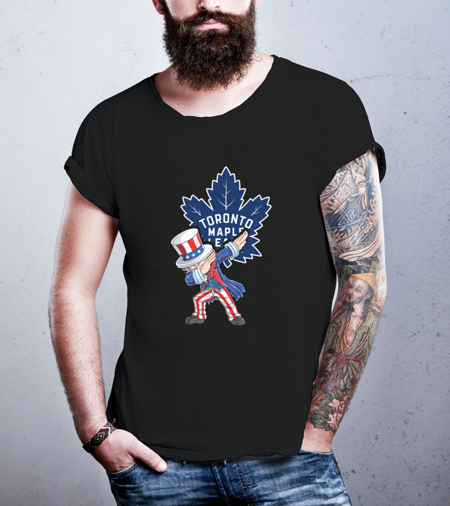 Toronto Maple Leafs Uncle Sam Dabbing Fourth Of July T-Shirt
