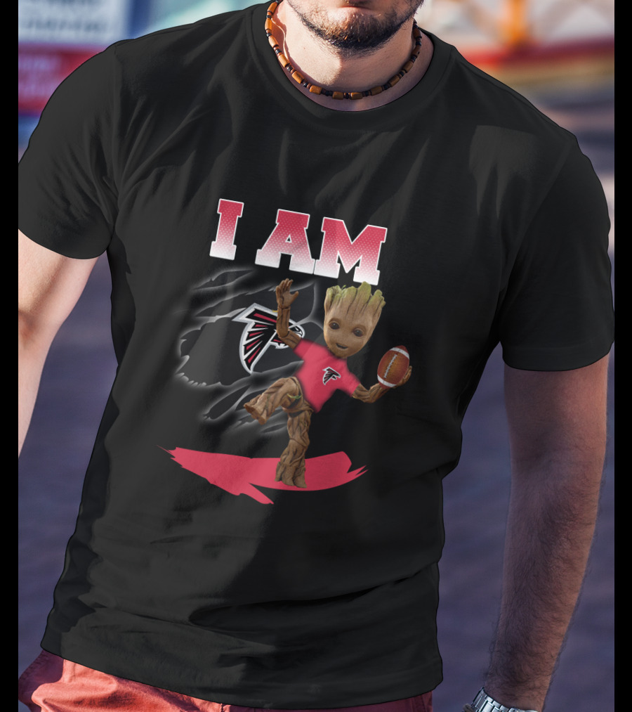 I Am Atlanta Falcons Groot Football Fan T-Shirt