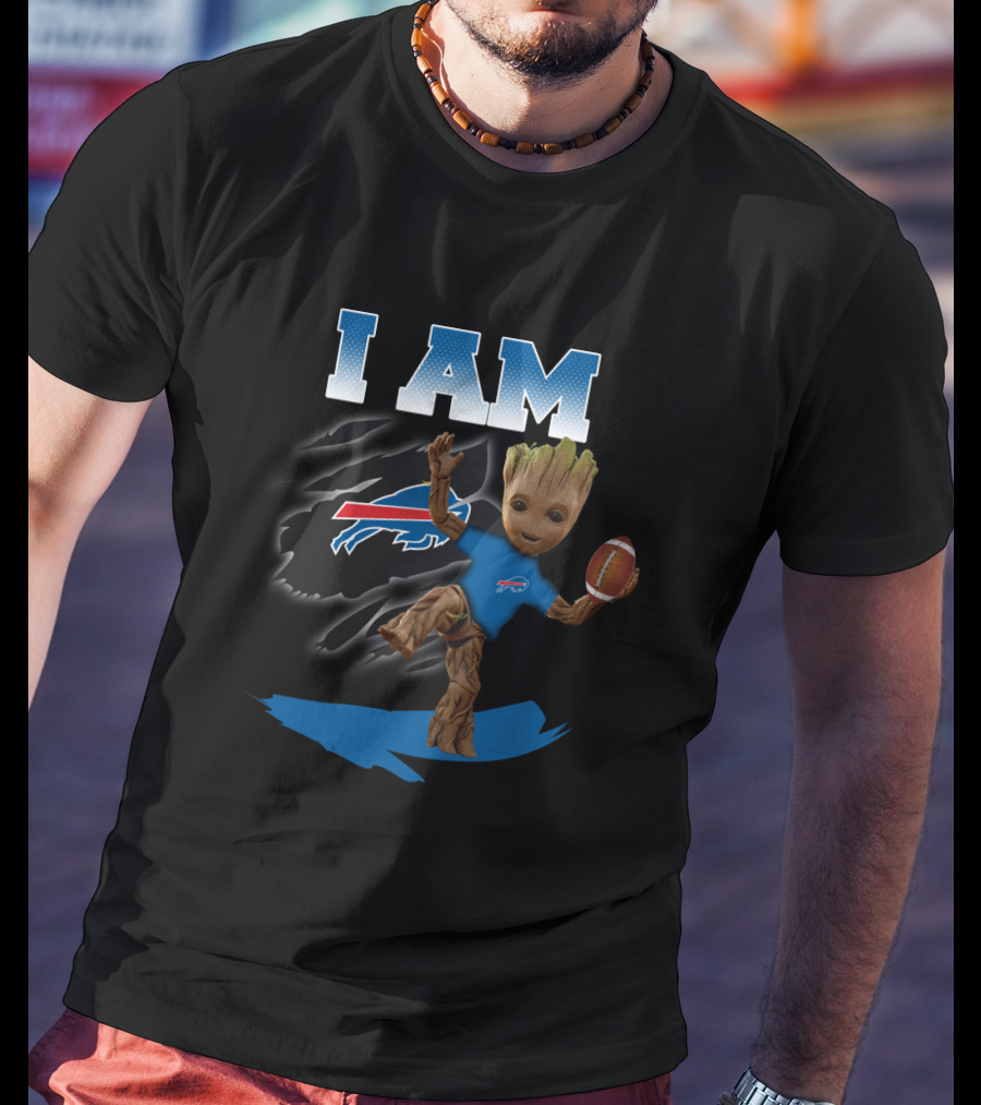 I Am Buffalo Bills Groot Football Fan T-Shirt