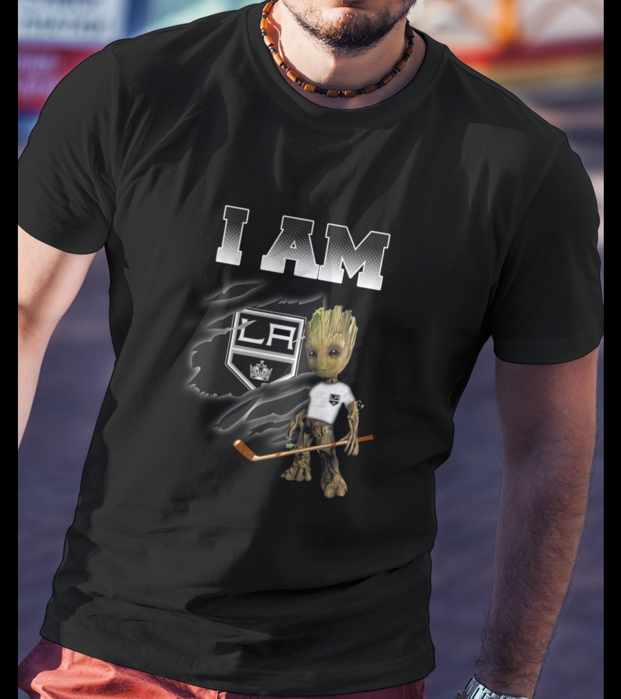 I Am Los Angeles Kings Groot Hockey Fan T-Shirt