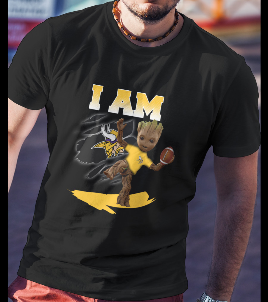 I Am Groot Minnesota Vikings Football Fans T-Shirt