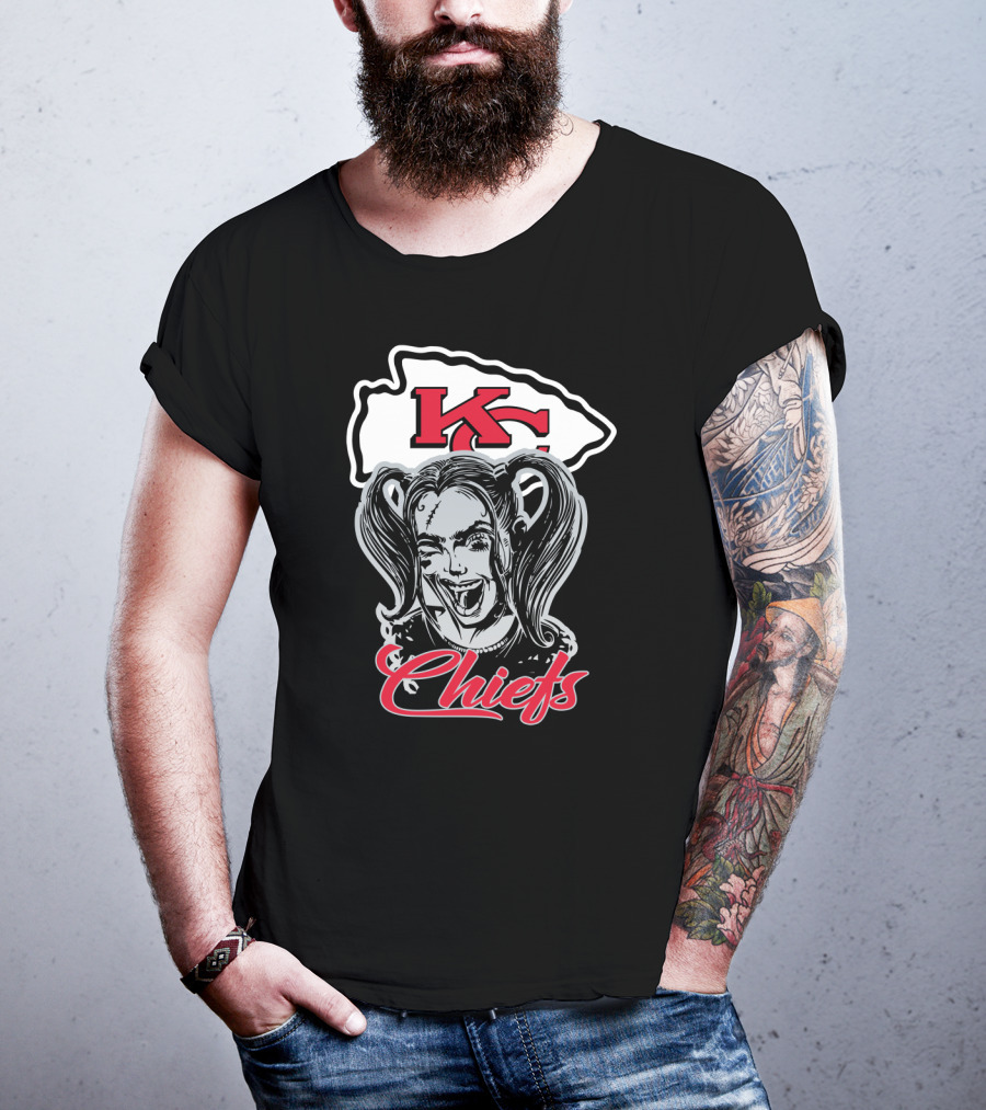 Harley Quinn Kc Chiefs Logo Chiefs T-Shirt