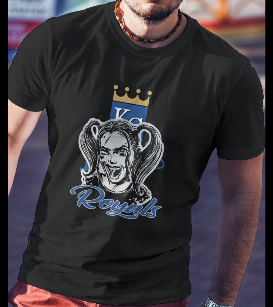 Harley Quinn Royals Kc Logo Kansas City Royals T-Shirt