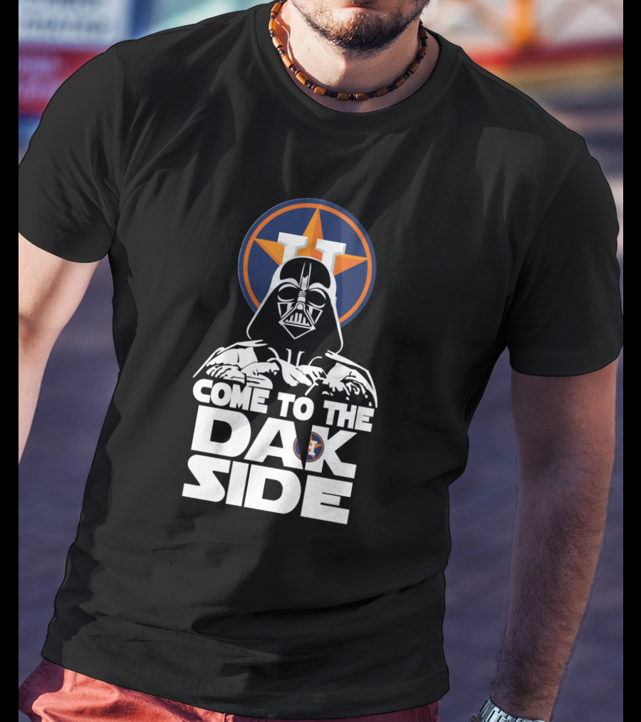 Come To The Dark Side Darth Vader Houston Astros Star T-Shirt