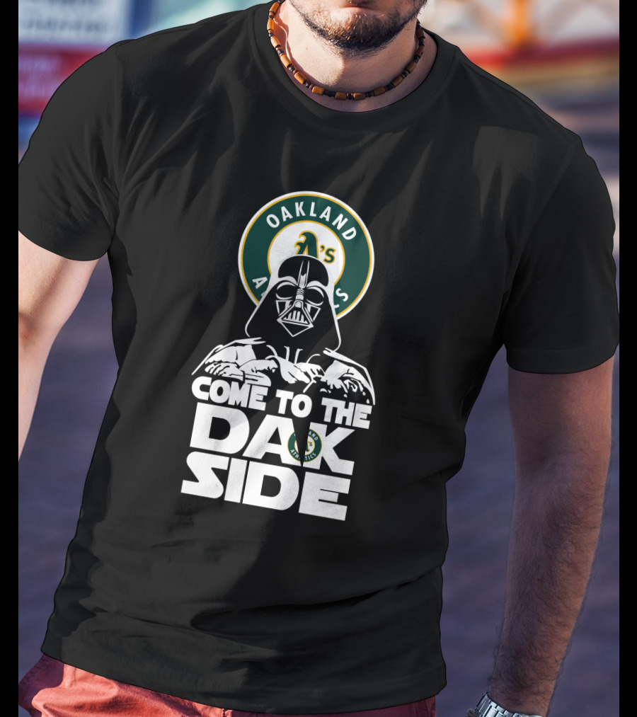 Oakland Athletics Darth Vader Come To The Dark Side T-Shirt