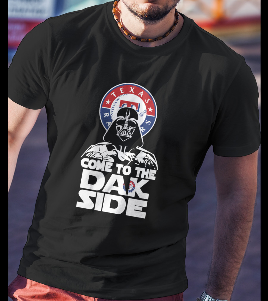Come To The Dak Side Darth Vader Texas Rangers T-Shirt