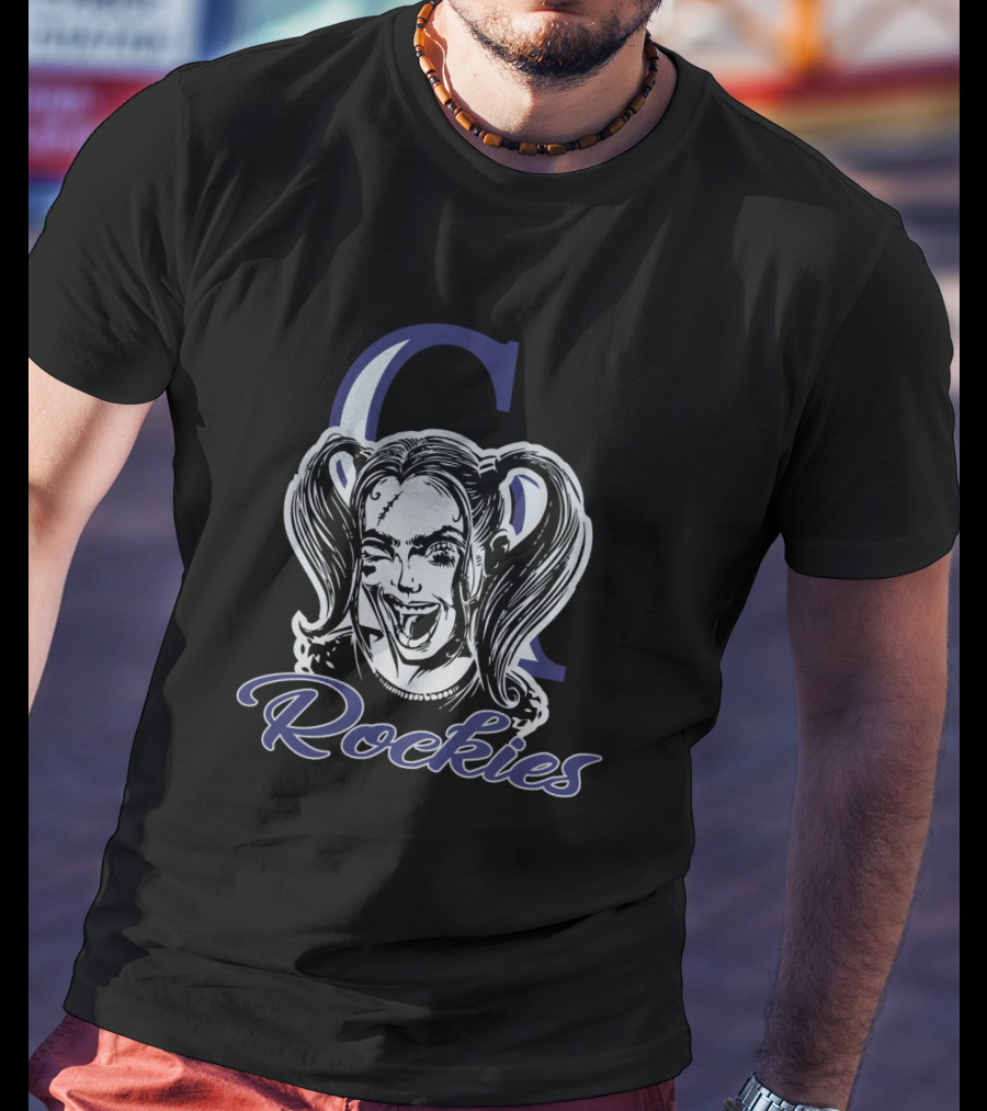 Rockies Fans Harley Quinn Colorado Inspired T-Shirt