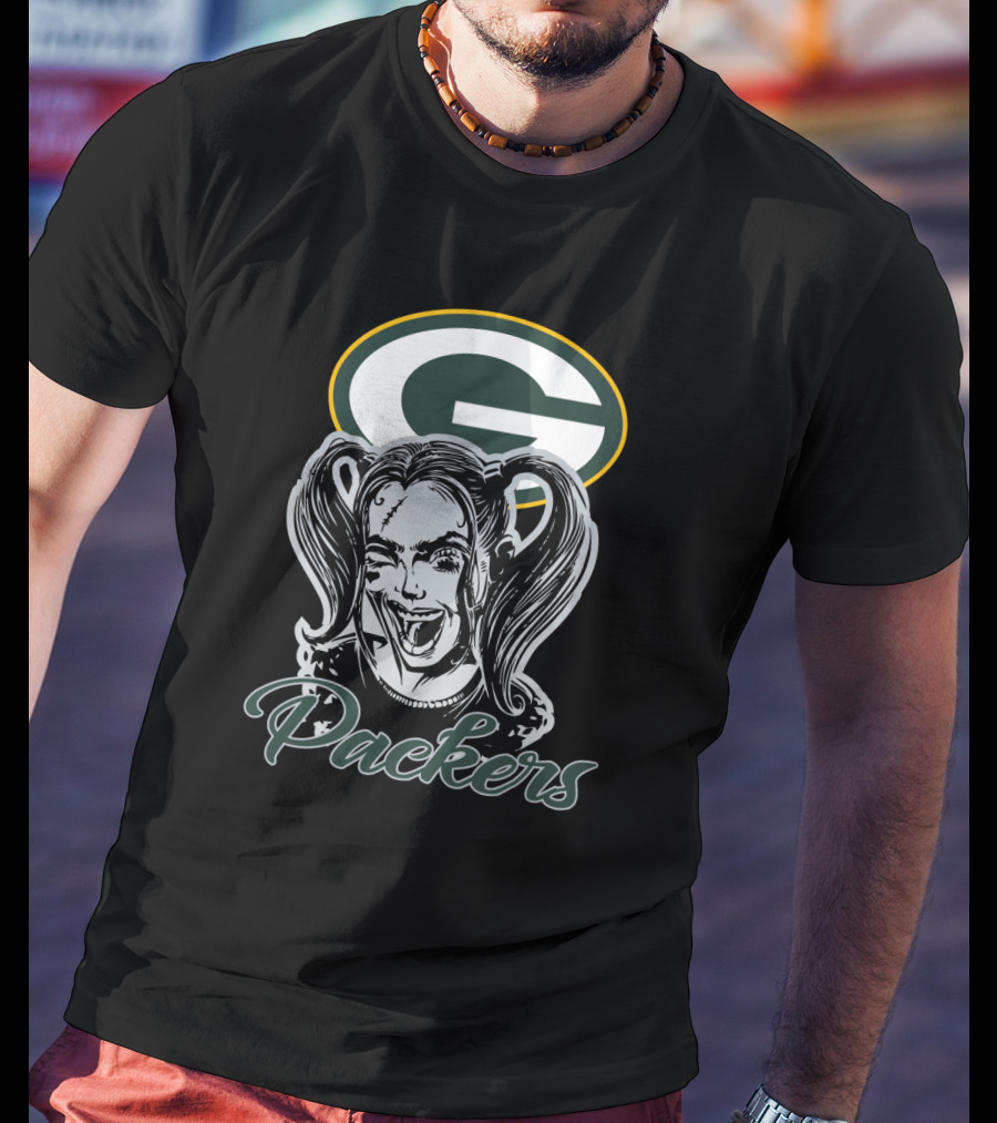 Harley Quinn Green Bay Packers Fans Packers T-Shirt