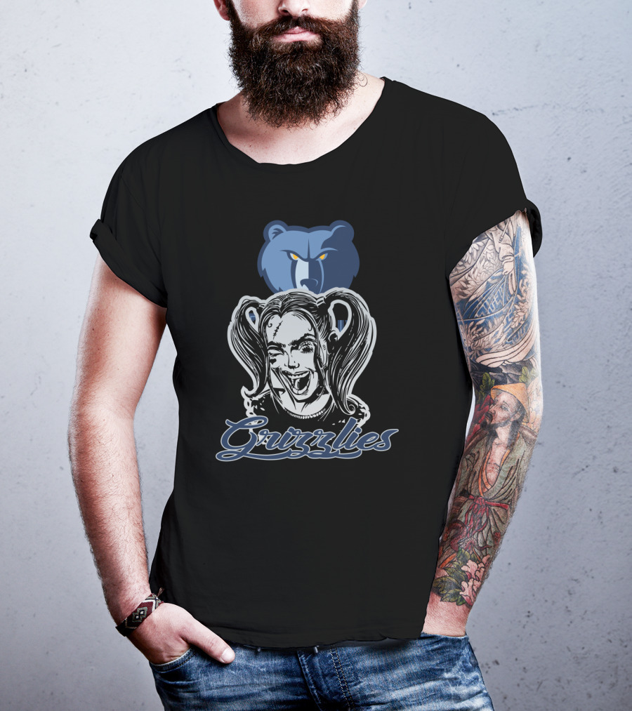Harley Quinn And Memphis Grizzlies Fan Collaboration T-Shirt