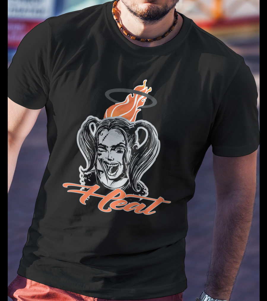 Harley Quinn Inspired Heat Fans Flame Halo T-Shirt