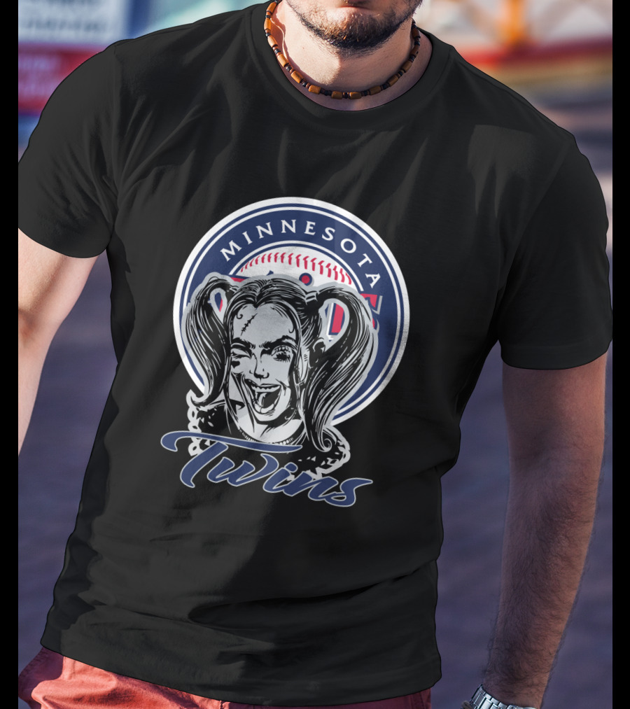 Minnesota Twins Harley Quinn Fans T-Shirt