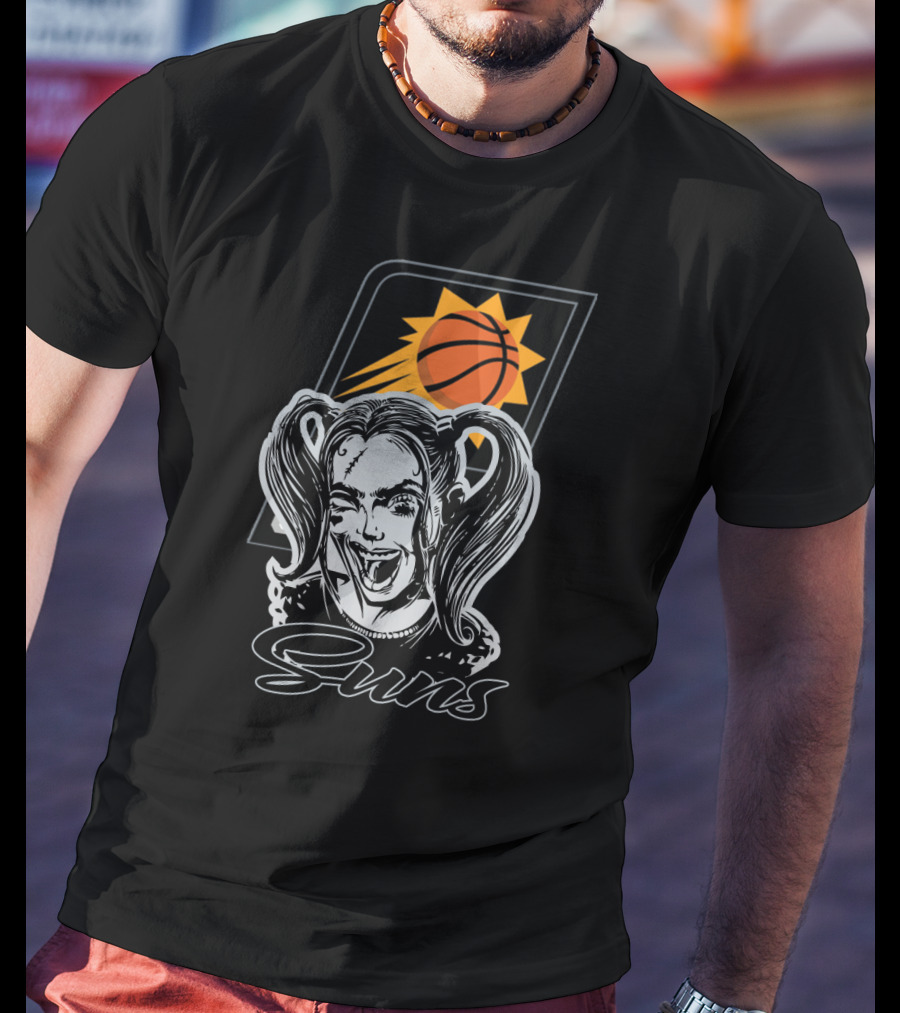 Harley Quinn Suns Basketball Fan Art Phoenix Suns T-Shirt