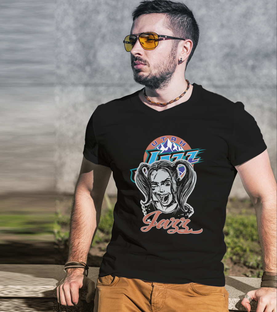Utah Jazz Harley Quinn Fans T-Shirt