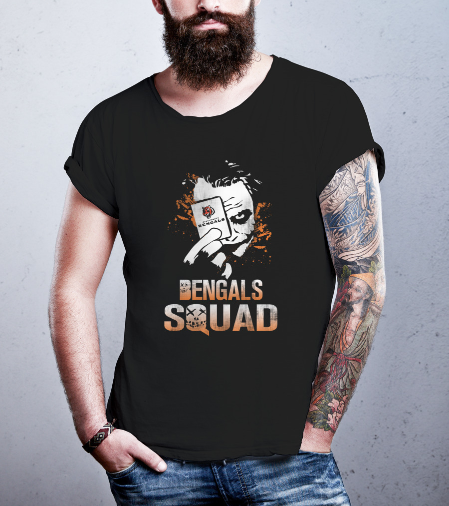 Bengals Squad Joker And Cincinnati Bengals Fans T-Shirt