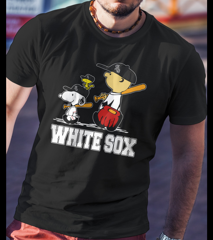 Snoopy Woodstock White Sox Fans T-Shirt
