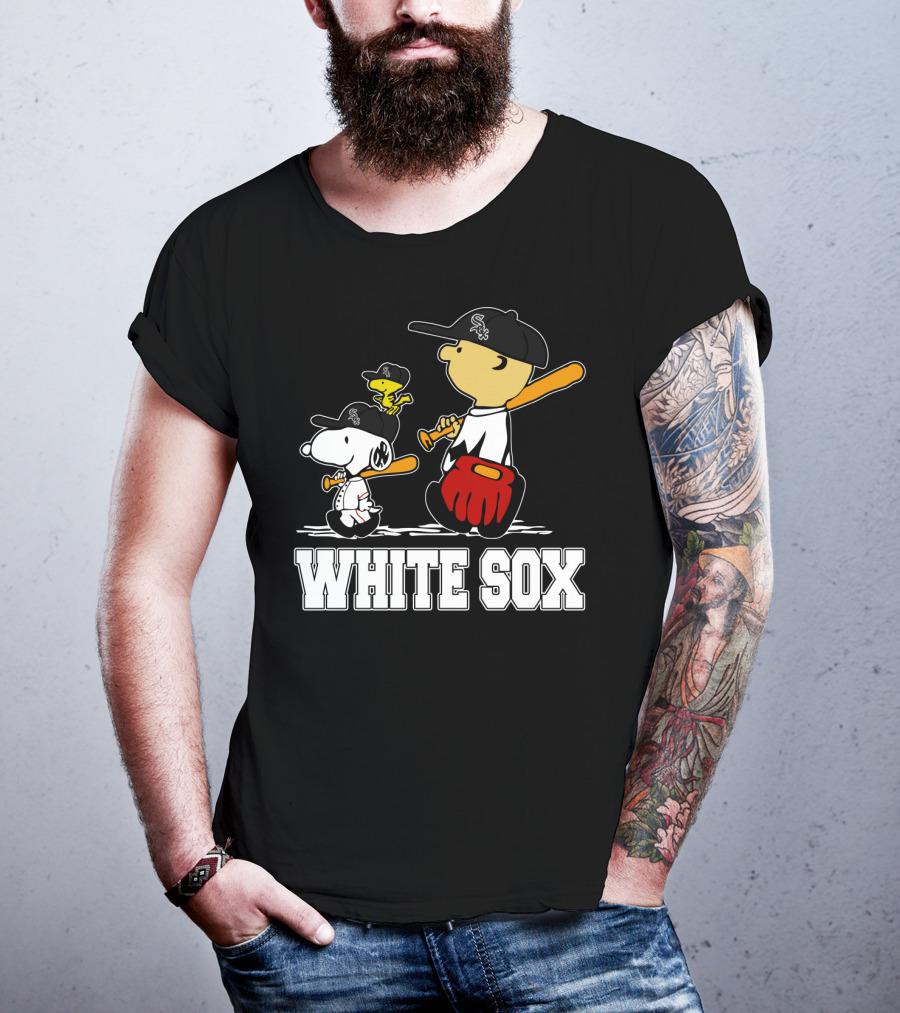 Snoopy Woodstock White Sox Fans T-Shirt