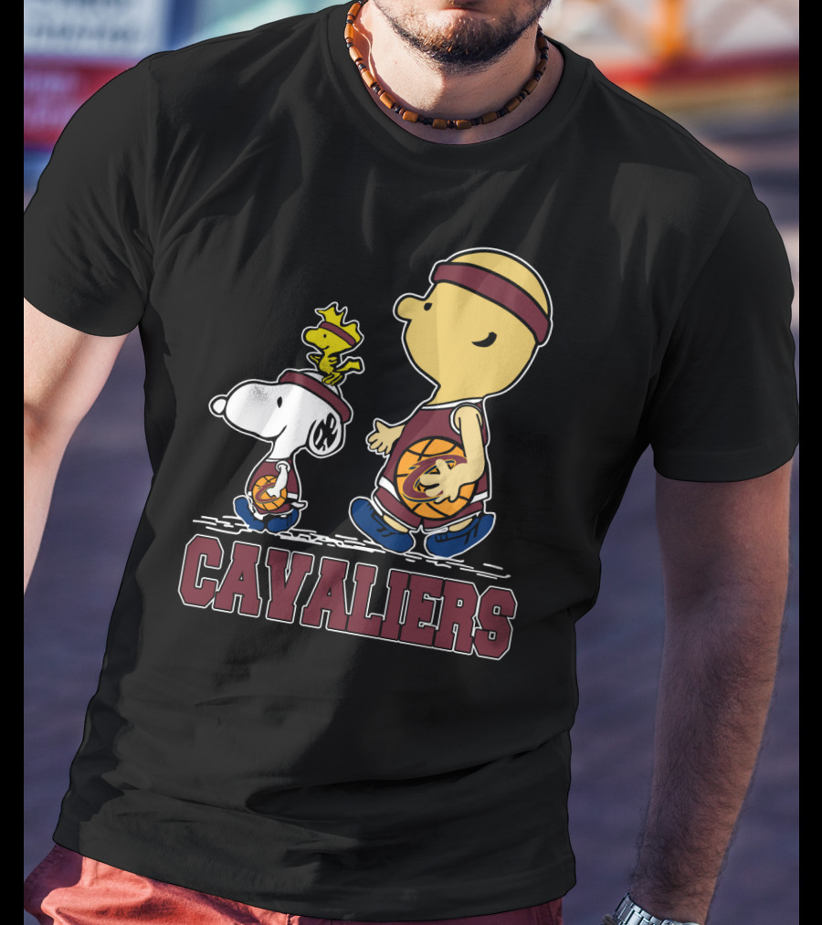 Snoopy And Cavalier Friends With Basketball T-Shirt
