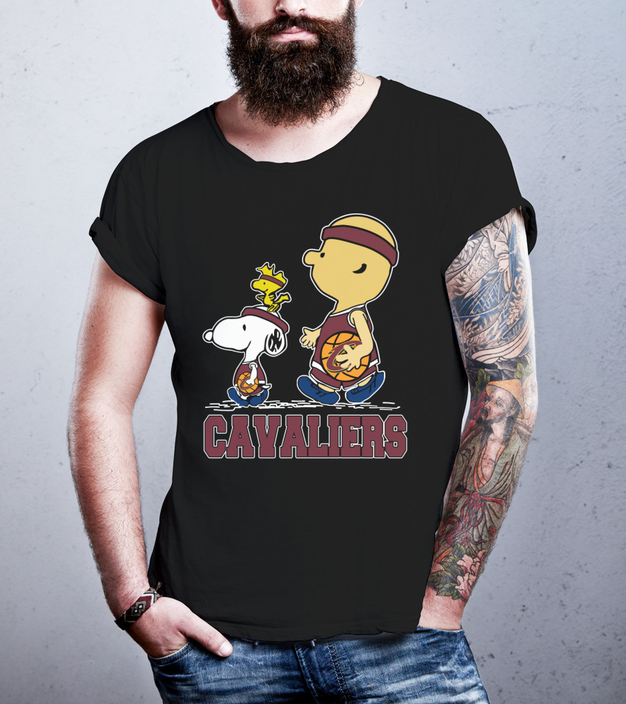 Snoopy And Cavalier Friends With Basketball T-Shirt