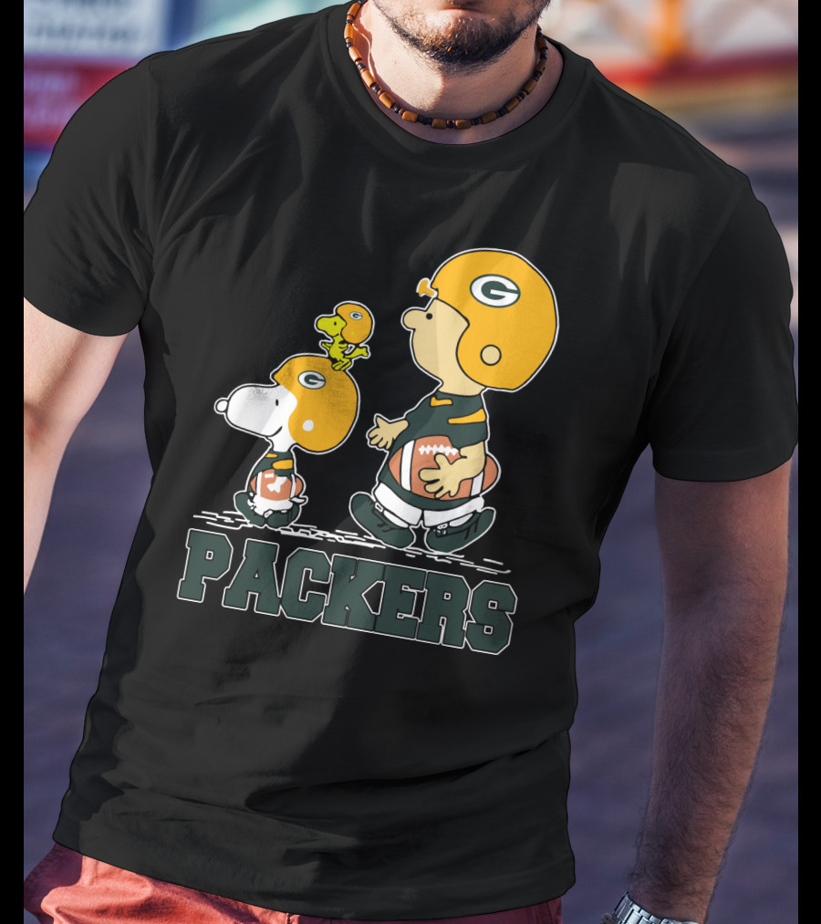 Packers Snoopy And Woodstock Football Fans T-Shirt