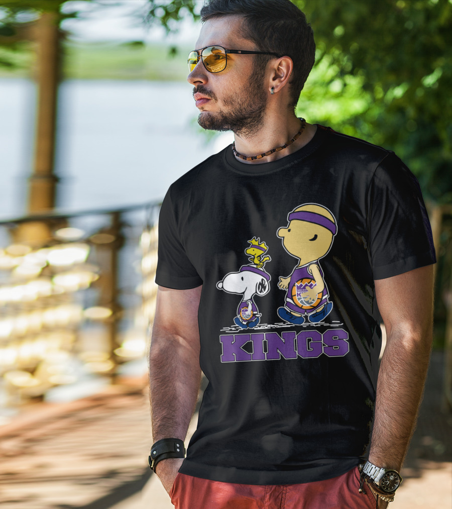 Kings Snoopy And Characters Sacramento Basketball Fans T-Shirt
