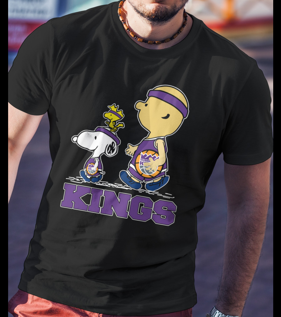 Kings Snoopy And Characters Sacramento Basketball Fans T-Shirt