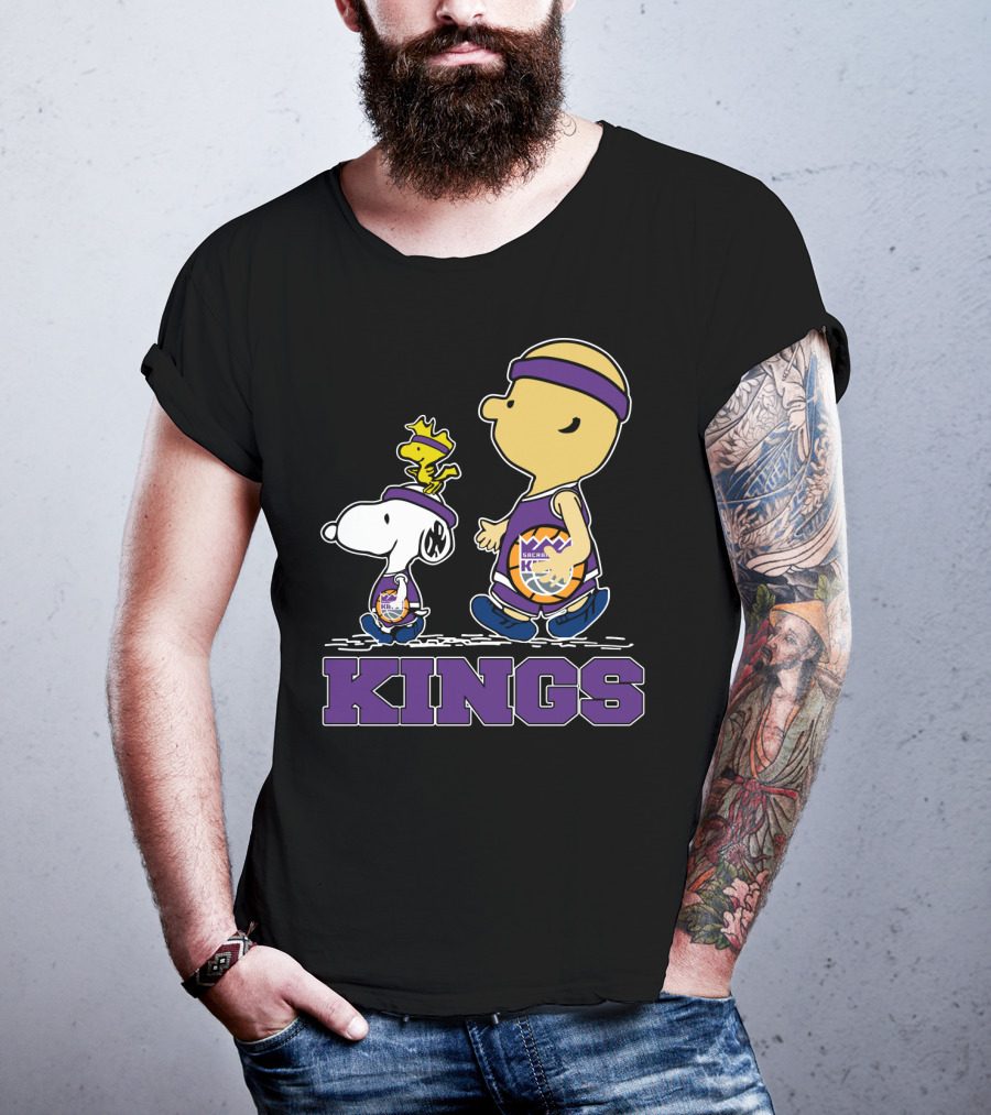 Kings Snoopy And Characters Sacramento Basketball Fans T-Shirt