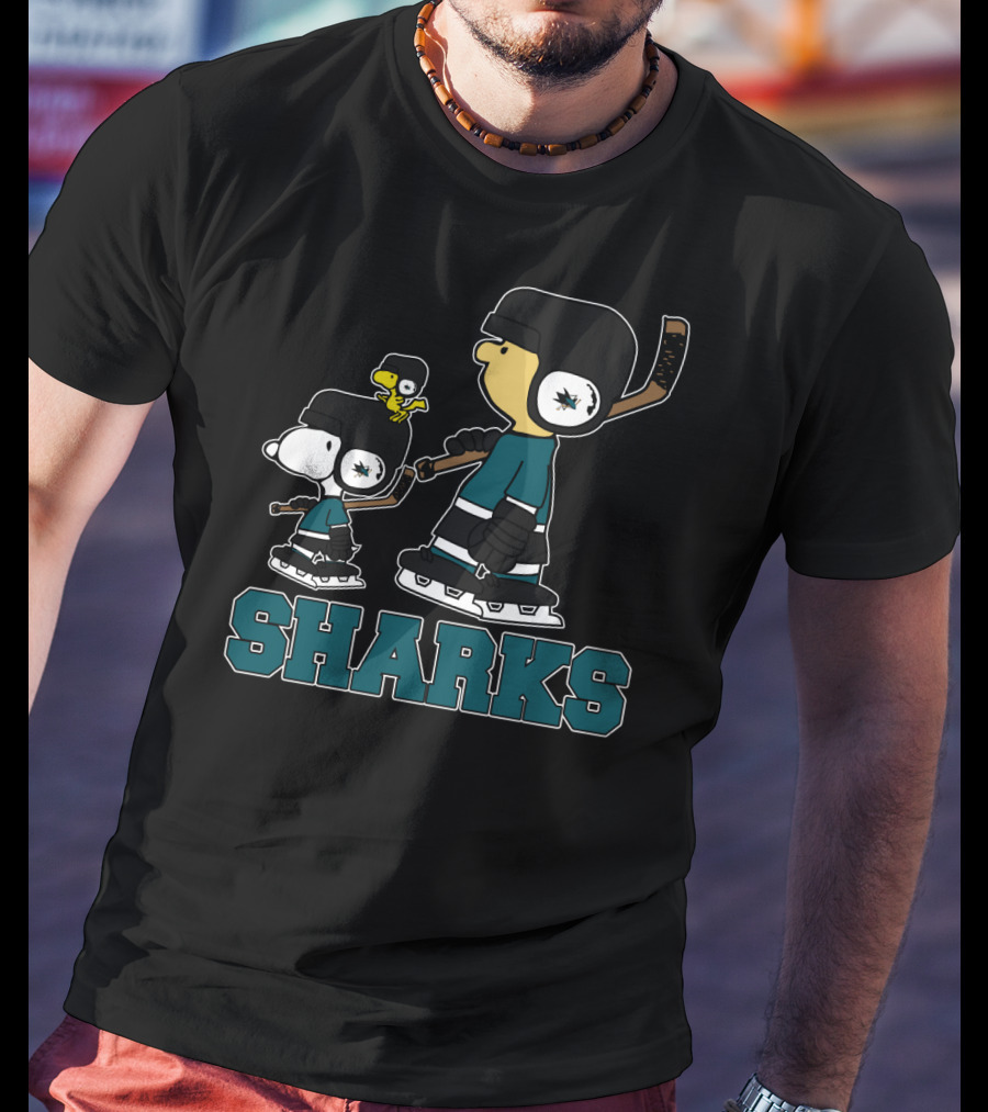 Snoopy Hockey San Jose Sharks Fans T-Shirt