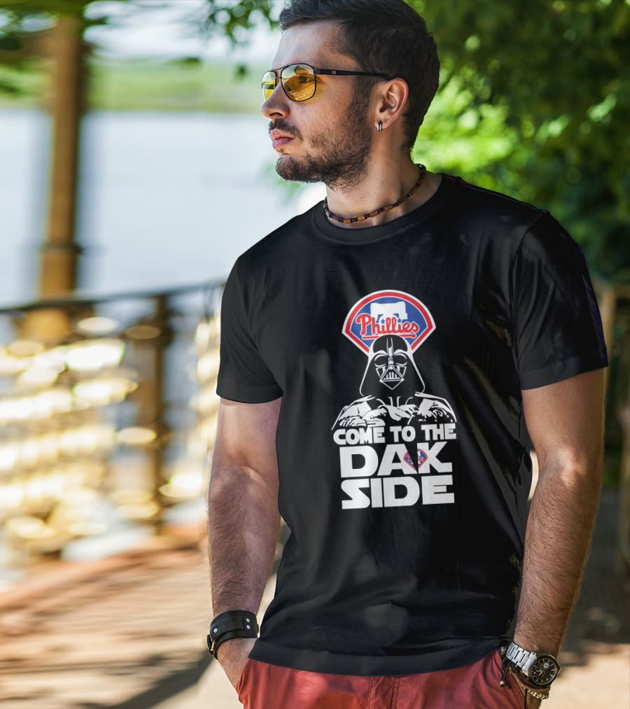 Philadelphia Phillies Come To The Dark Side Darth Vader T-Shirt