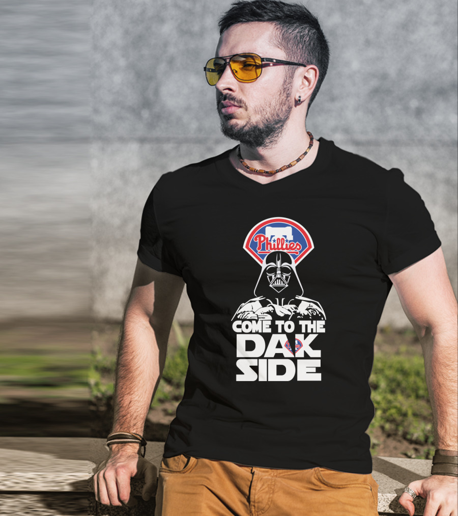 Philadelphia Phillies Come To The Dark Side Darth Vader T-Shirt
