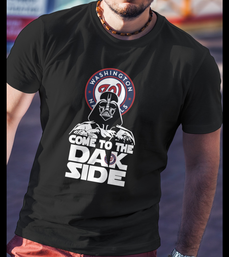 Come To The Dark Side Darth Vader Washington Nationals T-Shirt
